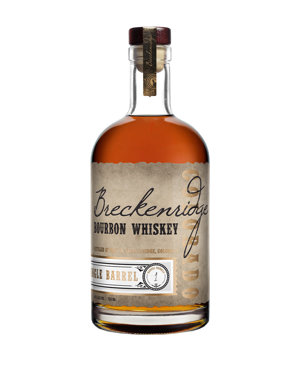 BRECKENRIDGE SINGLE BARREL BOURBON WHISKEY 750 ML