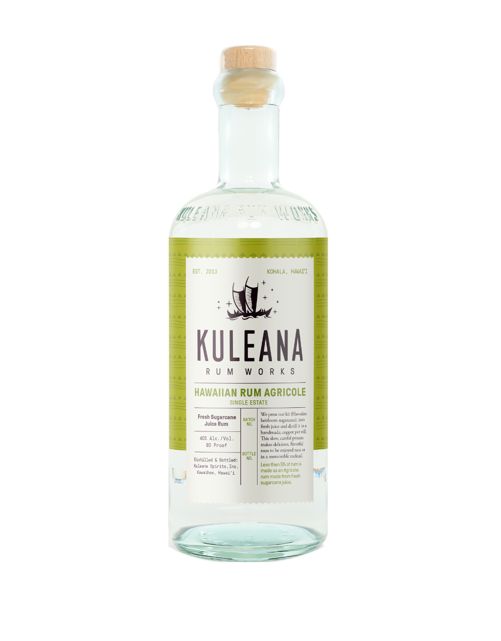 KULEANA HAWAIIAN AGRICOLE RUM 750 ML