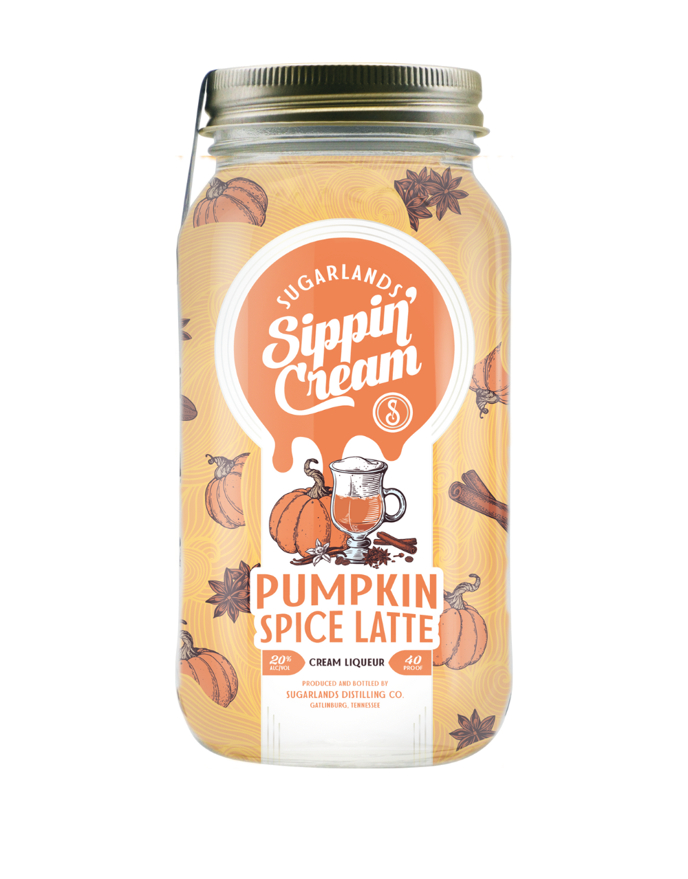 SUGARLANDS PUMPKIN SPICE LATTE SIPPIN' CREAM 750 ML