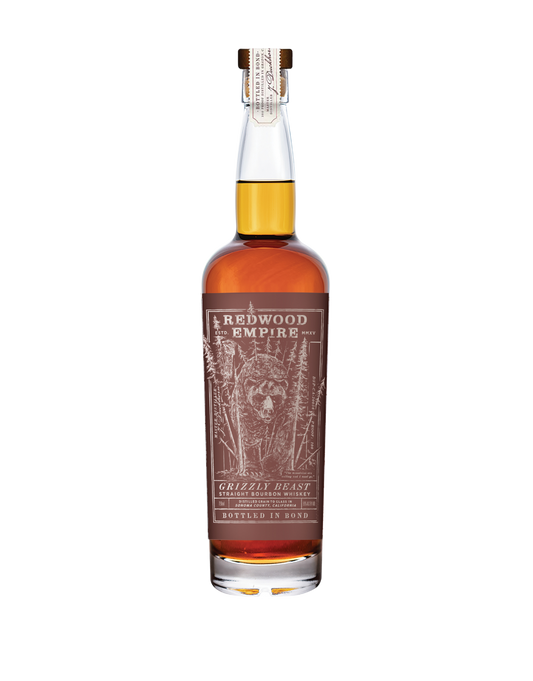 REDWOOD EMPIRE BOTTLE IN BOND GRIZZLY BEAST BOURBON WHISKEY 004 750 ML