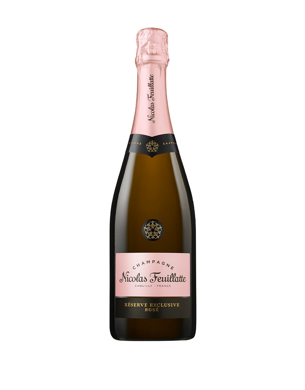 NICOLAS FEUILLATTE RÉSERVE EXCLUSIVE ROSÉ CHAMPAGNE BRUT ROSÉ 750 ML