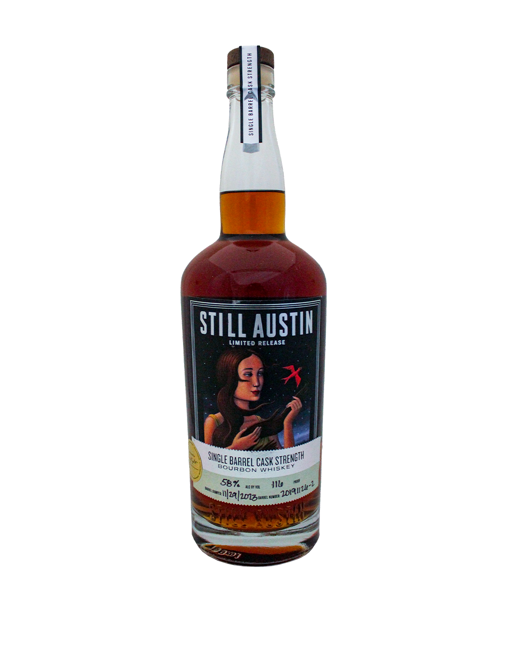 STILL AUSTIN SINGLE BARREL CASK STRENGTH BOURBON S3B4 750 ML