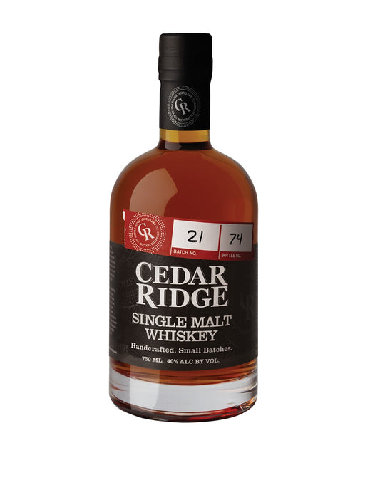 CEDAR RIDGE SINGLE MALT WHISKEY 750 ML