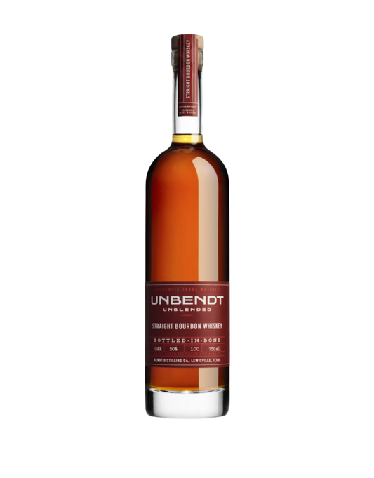 UNBENDT BOTTLED IN BOND TEXAS STRAIGHT BOURBON WHISKEY 750 ML