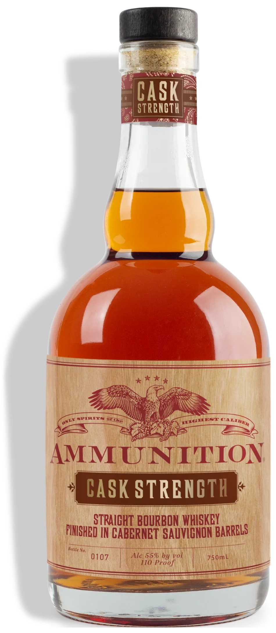 Ammunition Cask Strength Kentucky Straight Bourbon Whiskey Finished In Cabernet Sauvignon Barrels (750Ml)