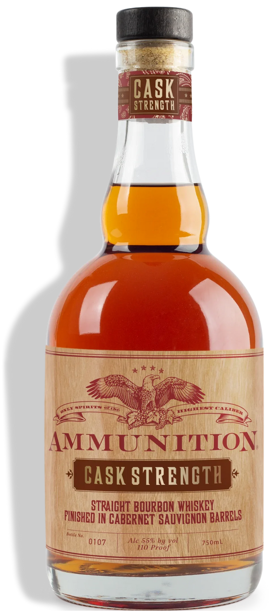 Ammunition Cask Strength Kentucky Straight Bourbon Whiskey Finished In Cabernet Sauvignon Barrels (750Ml)