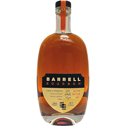 Barrell Craft Spirits Batch 33 Cask Strength 5 Year Old Straight Bourbon Whiskey