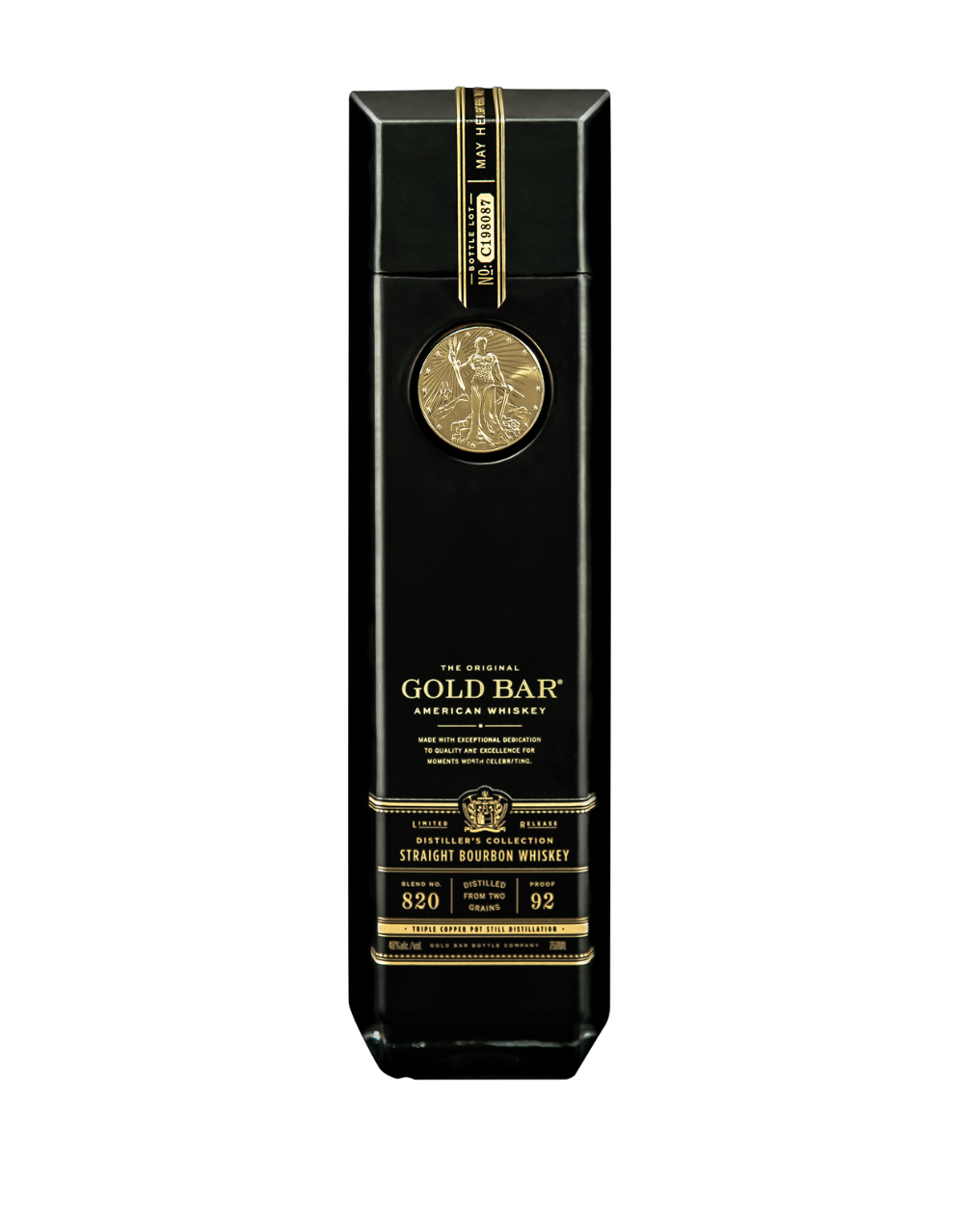 GOLD BAR® BLACK DOUBLE CASK BOURBON 750 ML