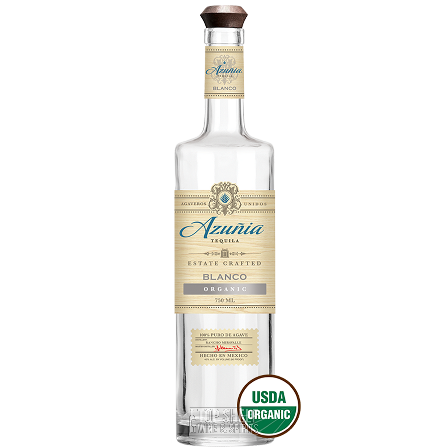Azunia Organic Blanco Tequila