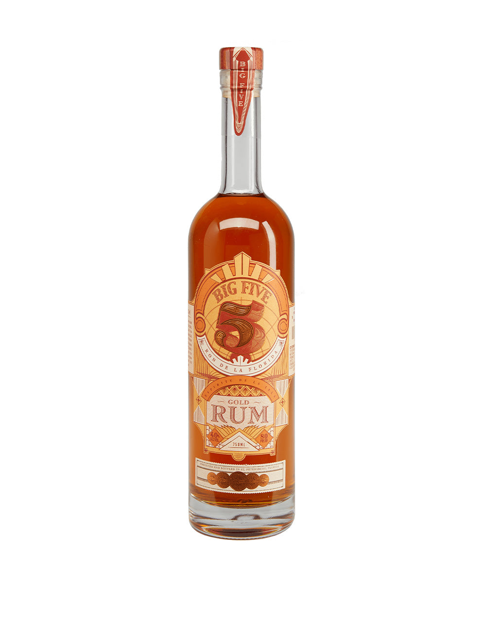 BIG FIVE RUM GOLD RUM 750 ML