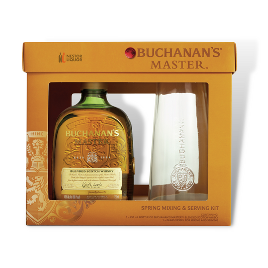 Buchanan Master Scotch Whisky Gift Set W/ Glass Vessel