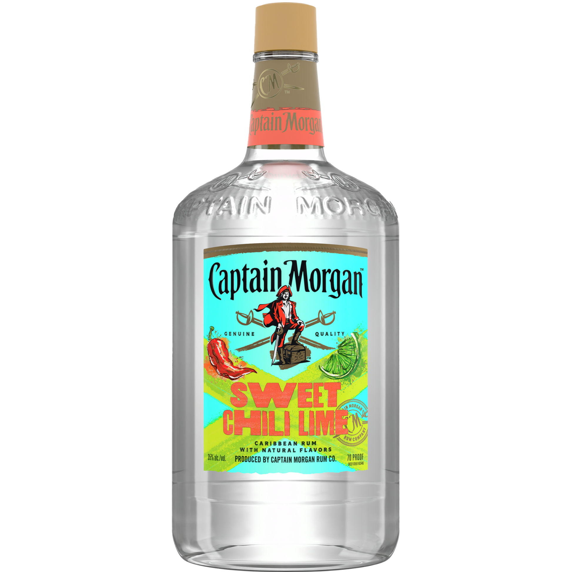 Captain Morgan Sweet Chili Lime Rum 1.75L