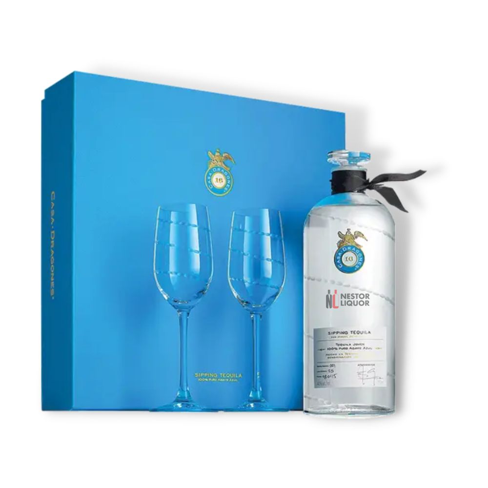 Casa Dragones Joven Tequila W/ 2 Glasses