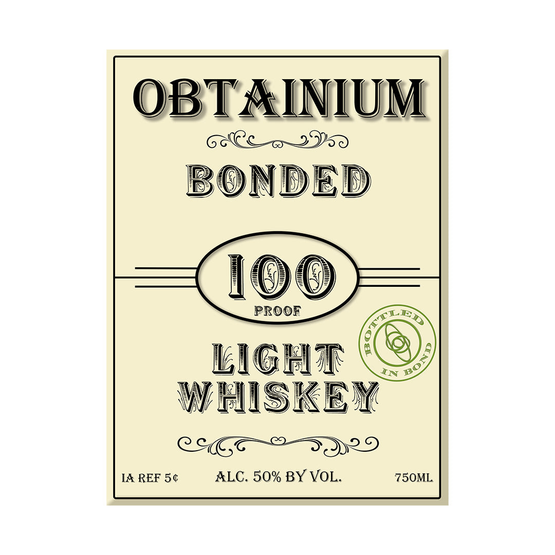 Catâ€™s Eye Obtainium Light Whiskey Bottled In Bond