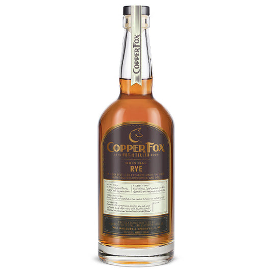Copper Fox Rye Whiskey 90 PF