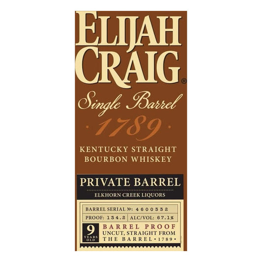 Elijah Craig Barrel Proof Single Barrel 750ml