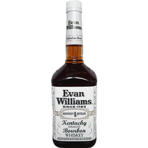 Evan Williams White Label Bottled in Bond Kentucky Straight Bourbon Whiskey (1L)