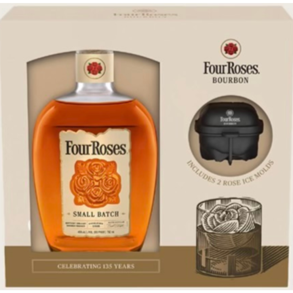 Four Roses Small Batch Gift Set With Ice Mold