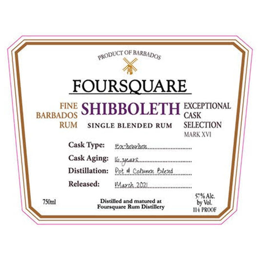 Foursquare Shibboleth 16 Year 750ml