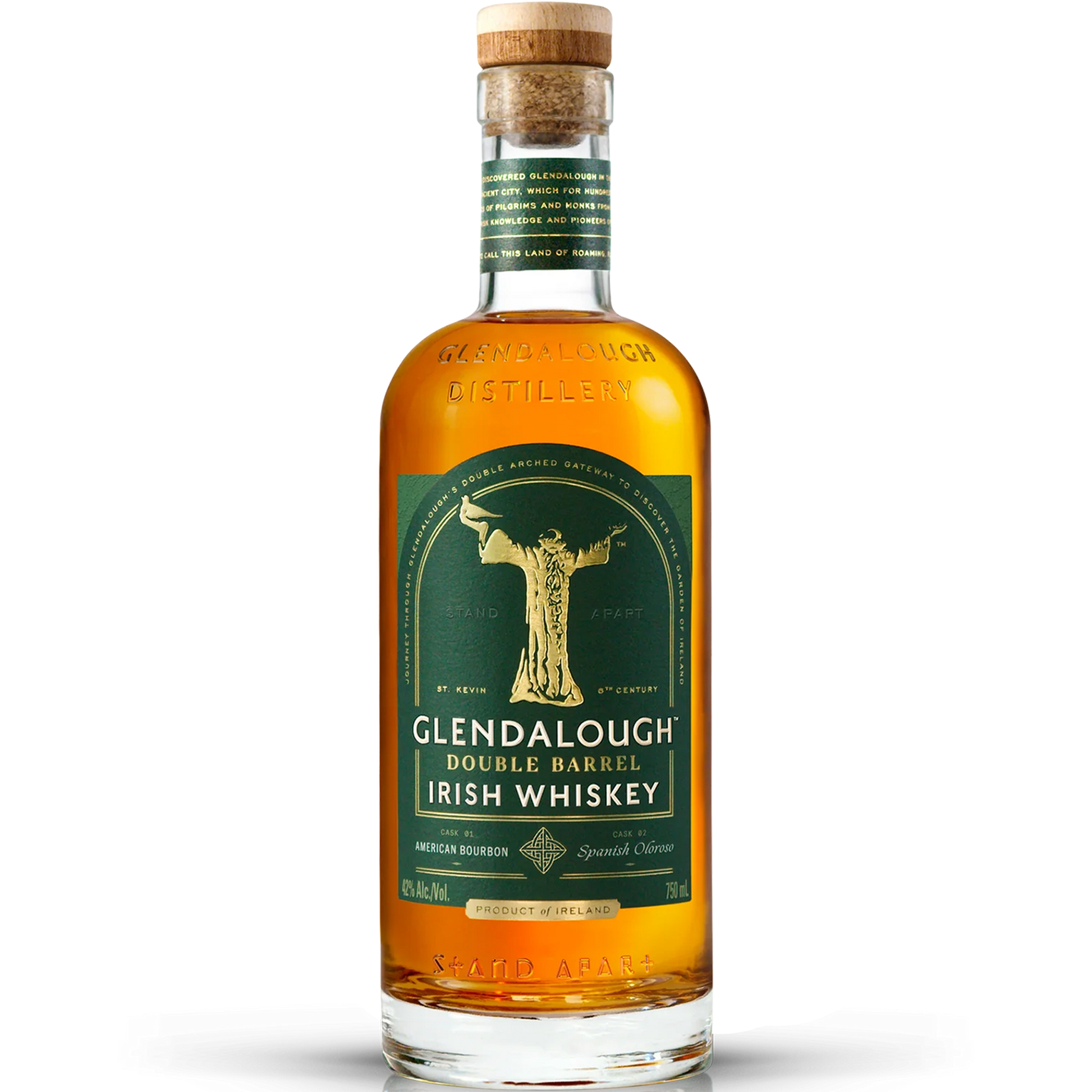Glendalough Single Grain Double Barrel Finish Irish Whiskey