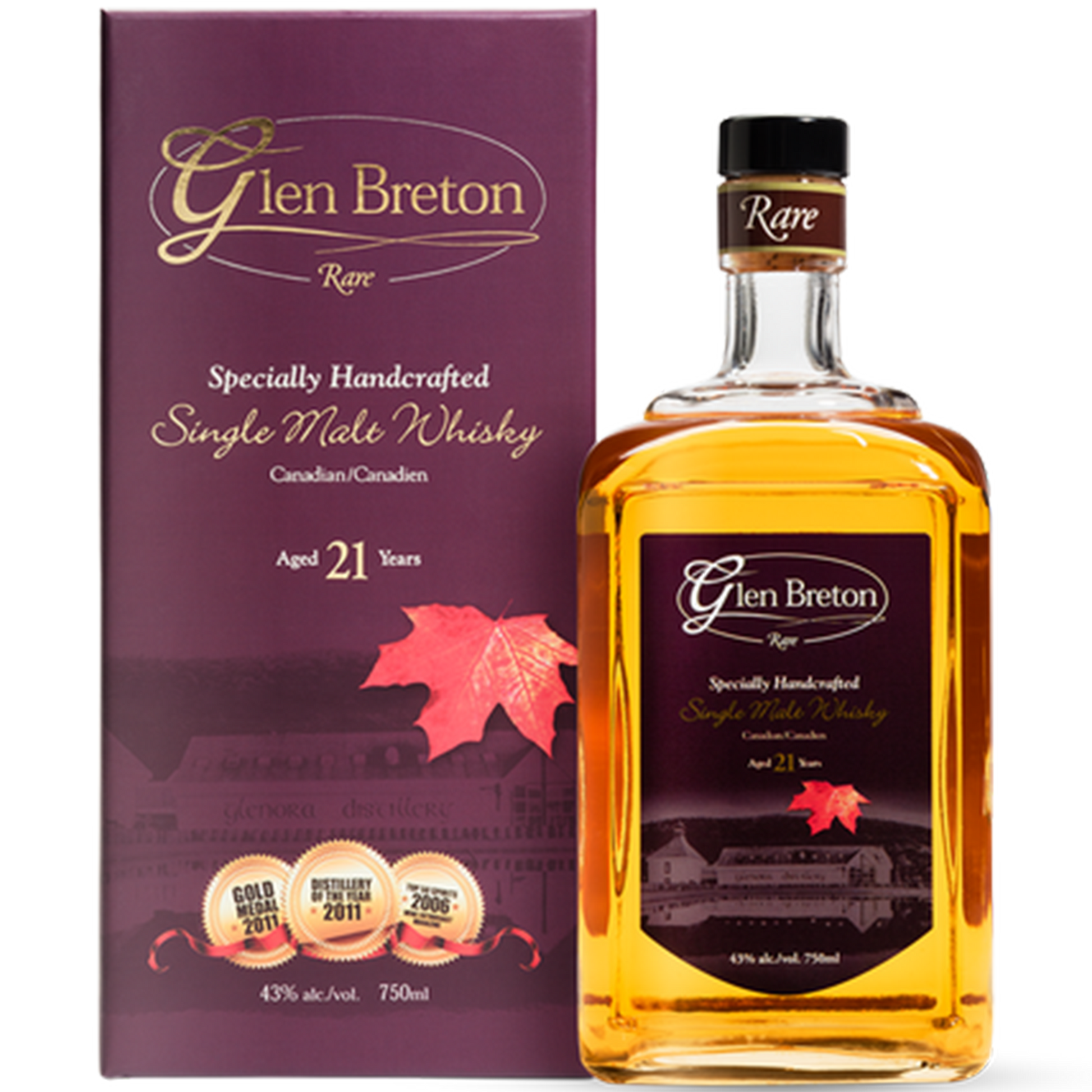 Glen Breton 21 Year Canadian Single Malt Whiskey