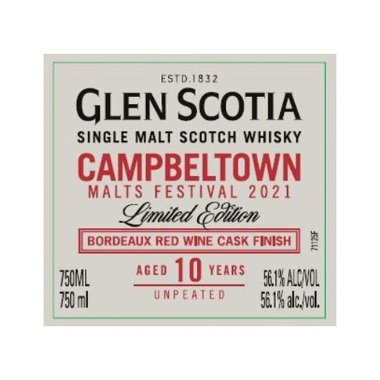 Glen Scotia Campbeltown 10 Year Old 750ml