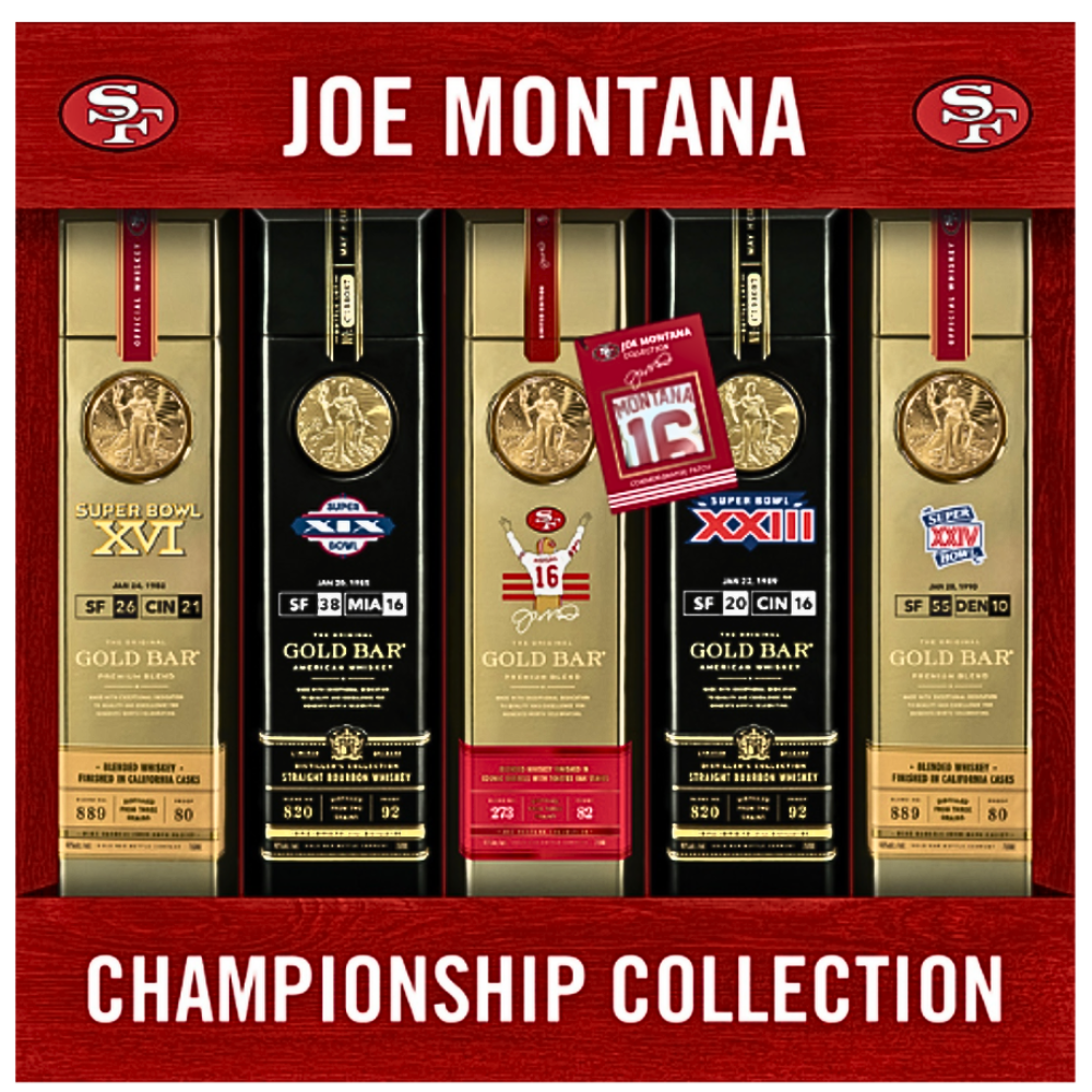 Gold Bar Whiskey Joe Montana Championship Collection