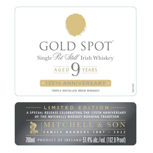 Gold Spot 9 Year Old 135th Anniversary 750ml