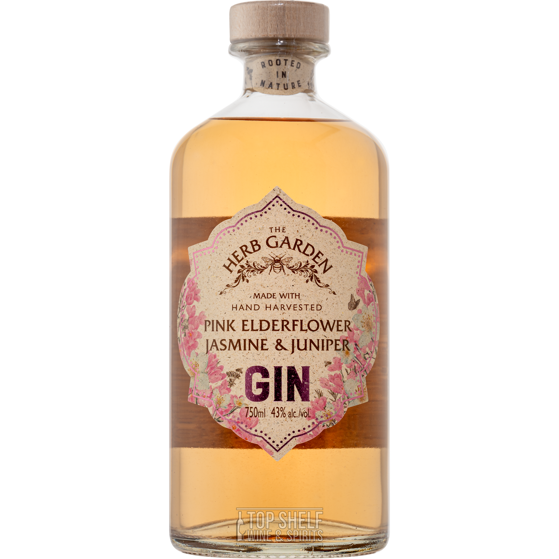 The Herb Garden Pink Elderflower & Jasmine Gin