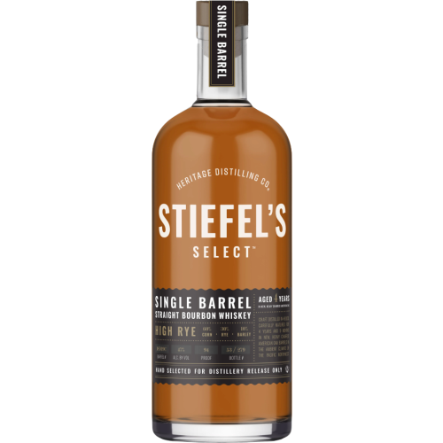 Heritage Distilling Stiefel's Select Single Barrel: High Rye Bourbon Whiskey