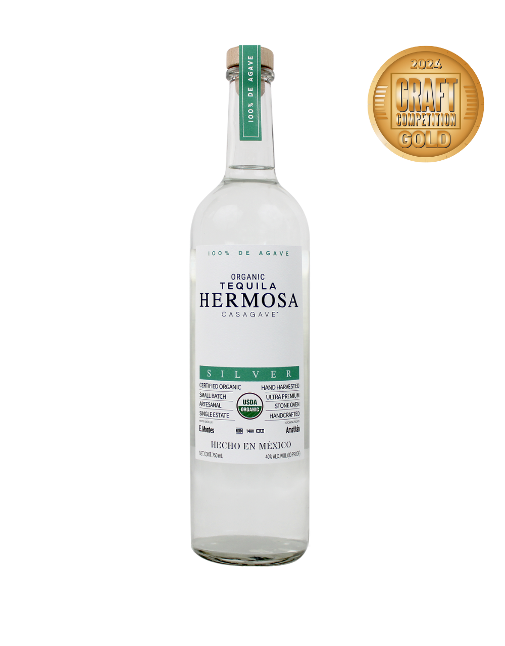 HERMOSA ORGANIC TEQUILA BLANCO 750 ML