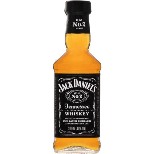 Jack Daniel's Black Label Old No.7 Brand Sour Mash Whiskey (200mL)