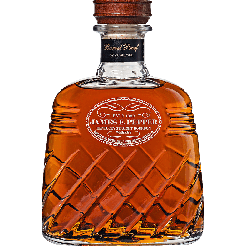 James E. Pepper Decanter Barrel Proof Straight Bourbon Whiskey