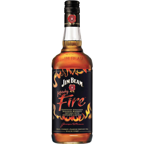 Jim Beam Kentucky Fire Infused With Cinnamon Straight Bourbon Whiskey (1L)