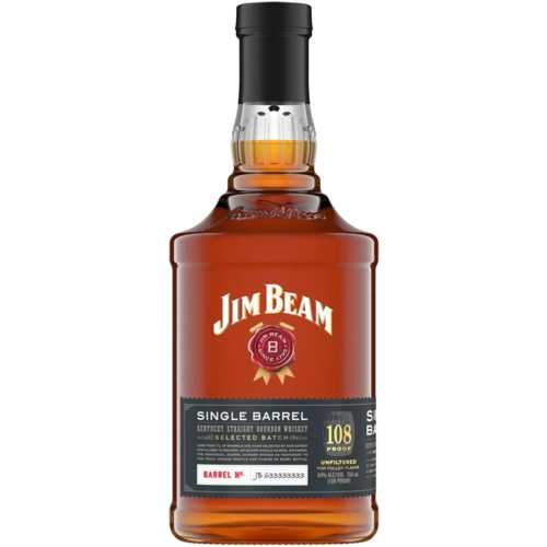 Jim Beam Single Barrel Selected Batch 108 Proof Kentucky Straight Bourbon Whiskey