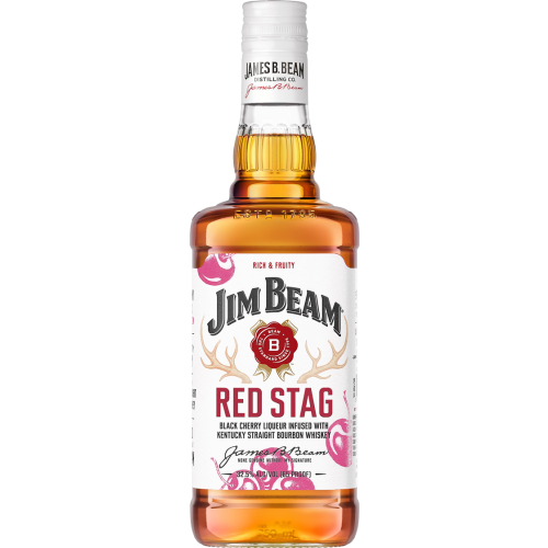 Jim Beam 'Red Stag' Black Cherry Flavored Kentucky Straight Bourbon Whiskey (1L)