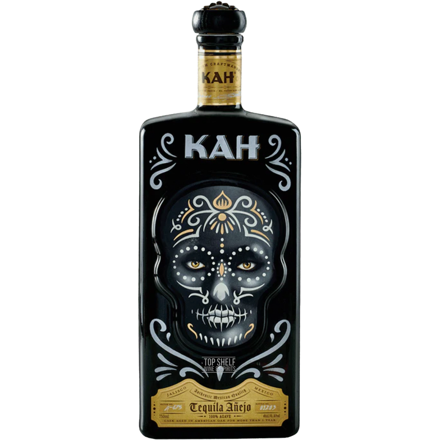 Kah AÃ±ejo Black Ceramic Tequila