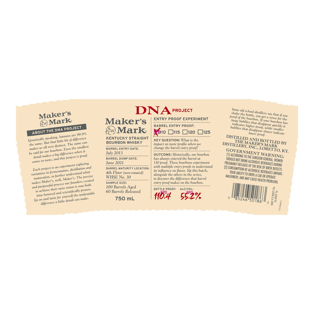 Makerâ€™s Mark DNA Project 750ml