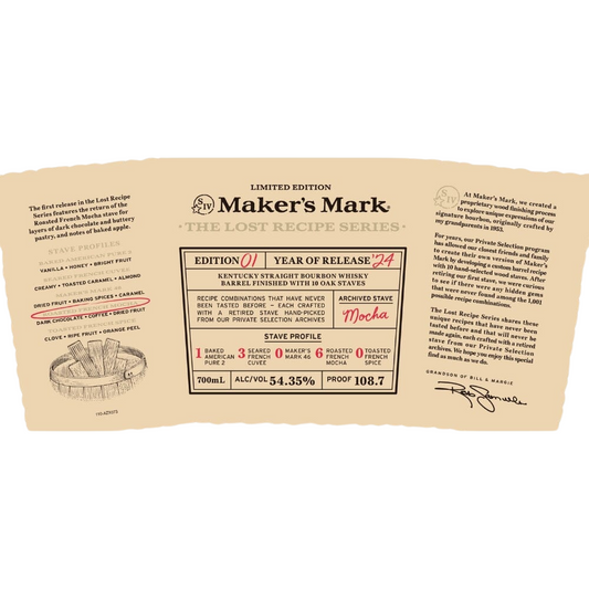 Maker's Mark The Lost Recipe Series Edition 01