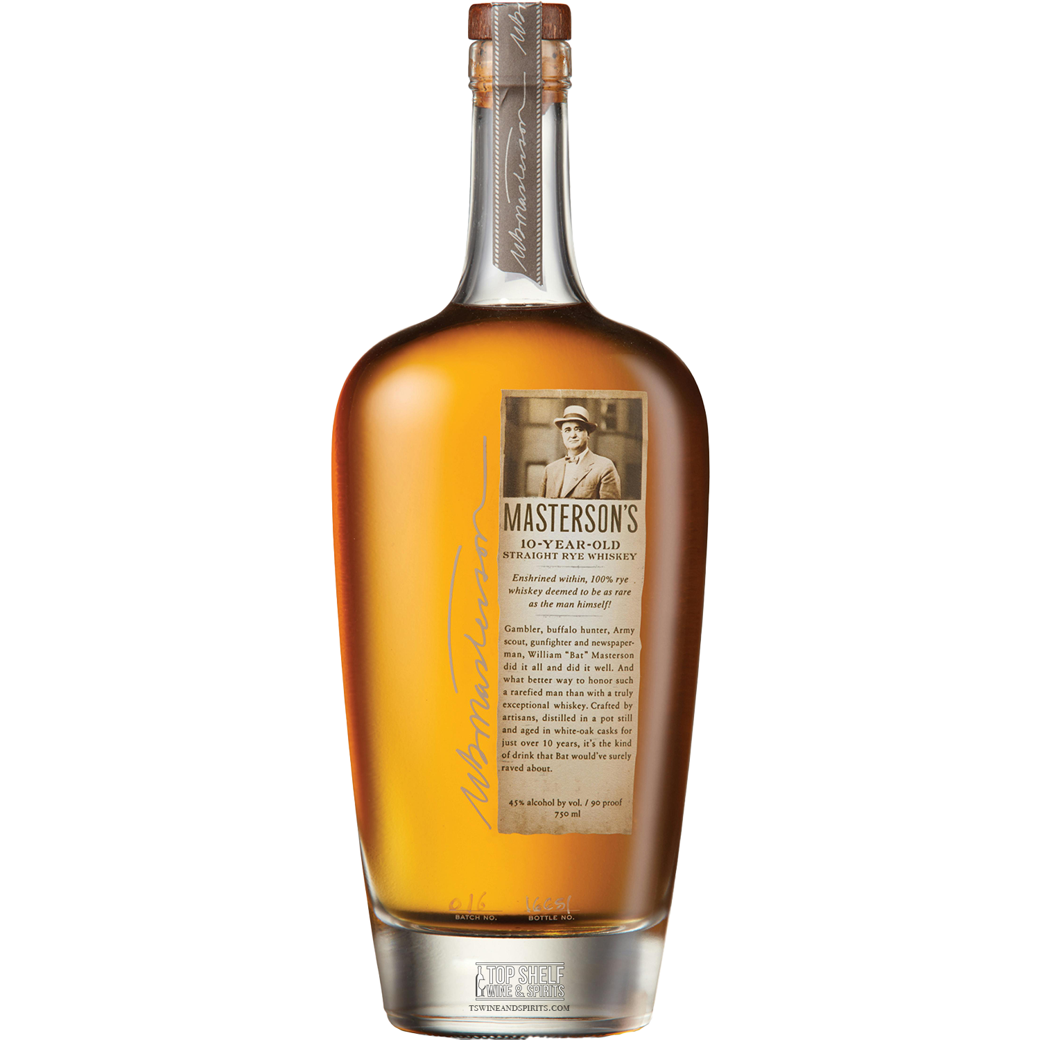 Masterson's 10 Year Straight Rye Whiskey