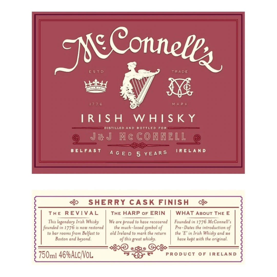 McConnellâ€™s Irish Whiskey Sherry Cask Finish 750ml