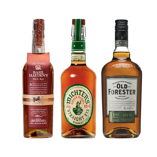 Michters Rye+ Basil Hayden Dark Rye+ Old Forester Rye Special