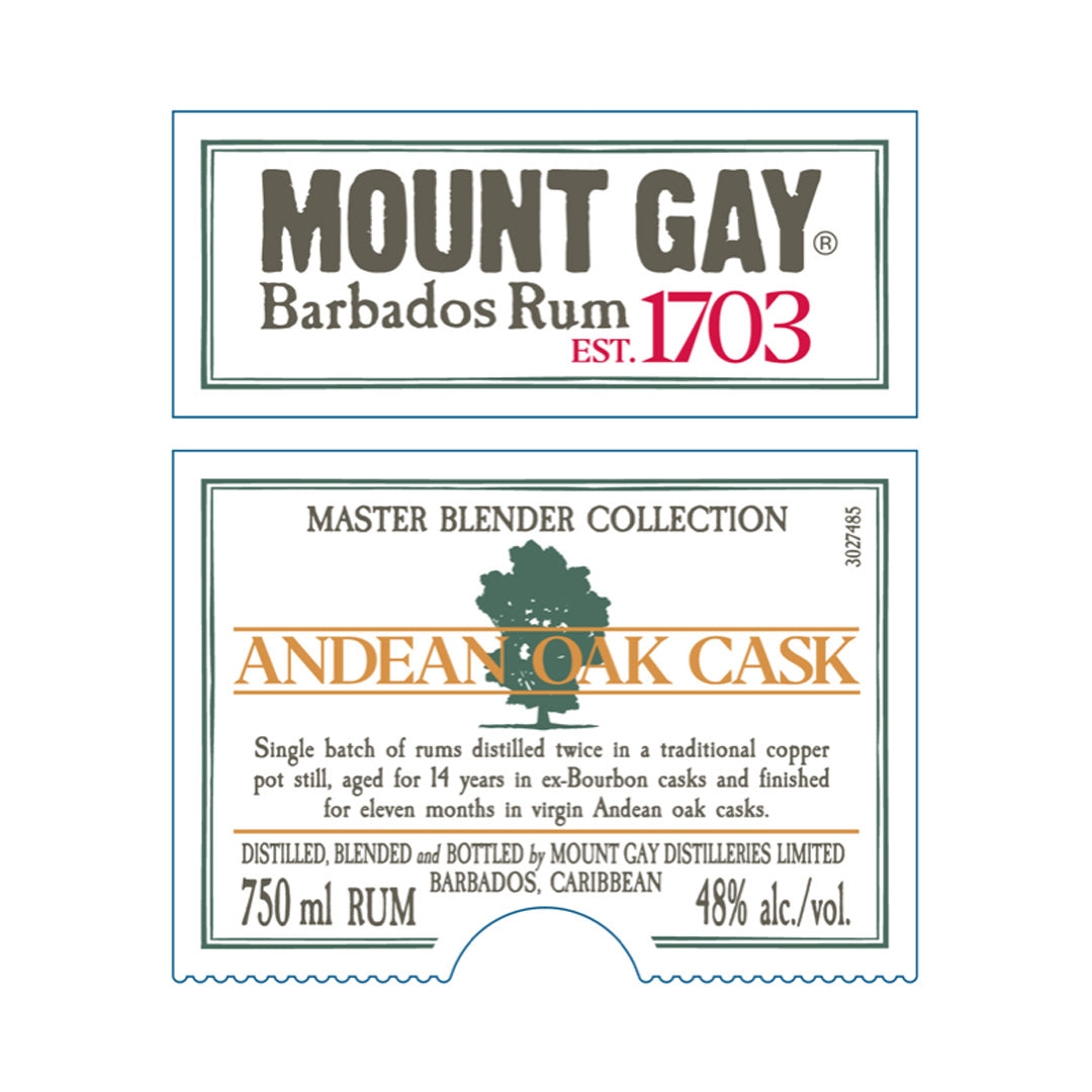 Mount Gay 1703 Andean Oak Cask Rum 750ml