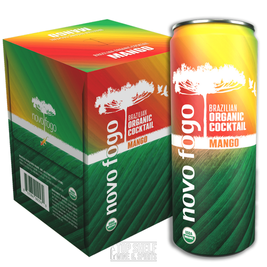 Novo Fogo Sparkling Caipirinha Mango and Lime Cocktail (4 Pack)