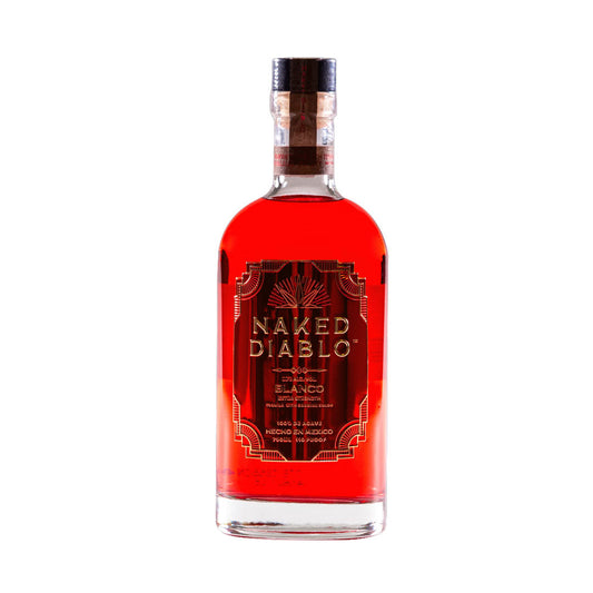 Naked Diablo Blanco Extra Strength Tequila with Carmine Color 750ml