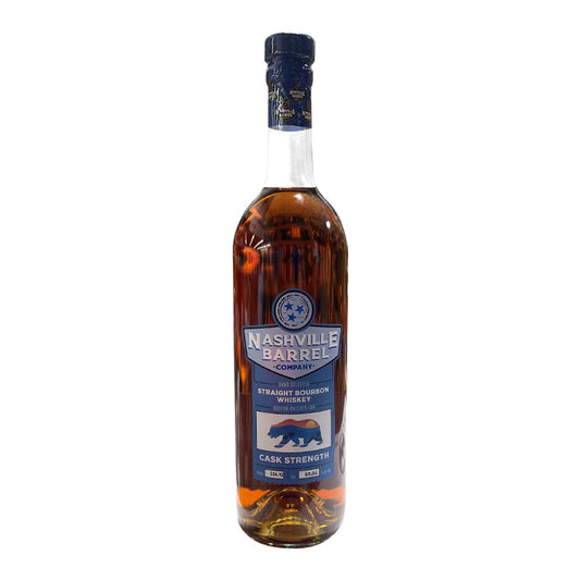 Nashville Barrel Company Cask Strength Bourbon Whiskey â€˜California Exclusiveâ€™ 750ml
