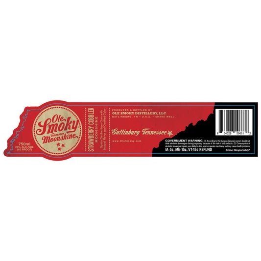 Ole Smoky Strawberry Cobbler Moonshine 750ml