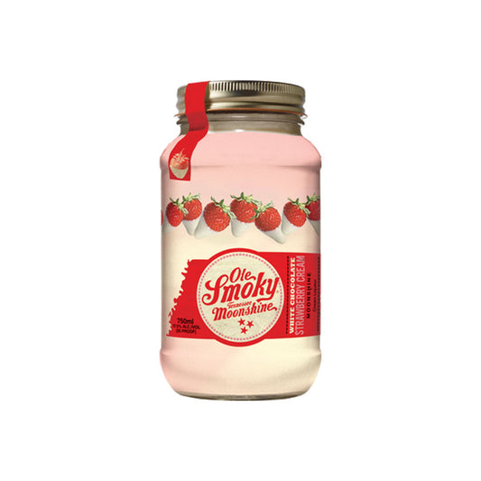 Ole Smoky White Chocolate Strawberry Cream Moonshine 750ml