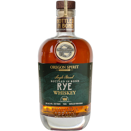 Oregon Spirit Bottled in Bond Single Barrel Rye Whiskey