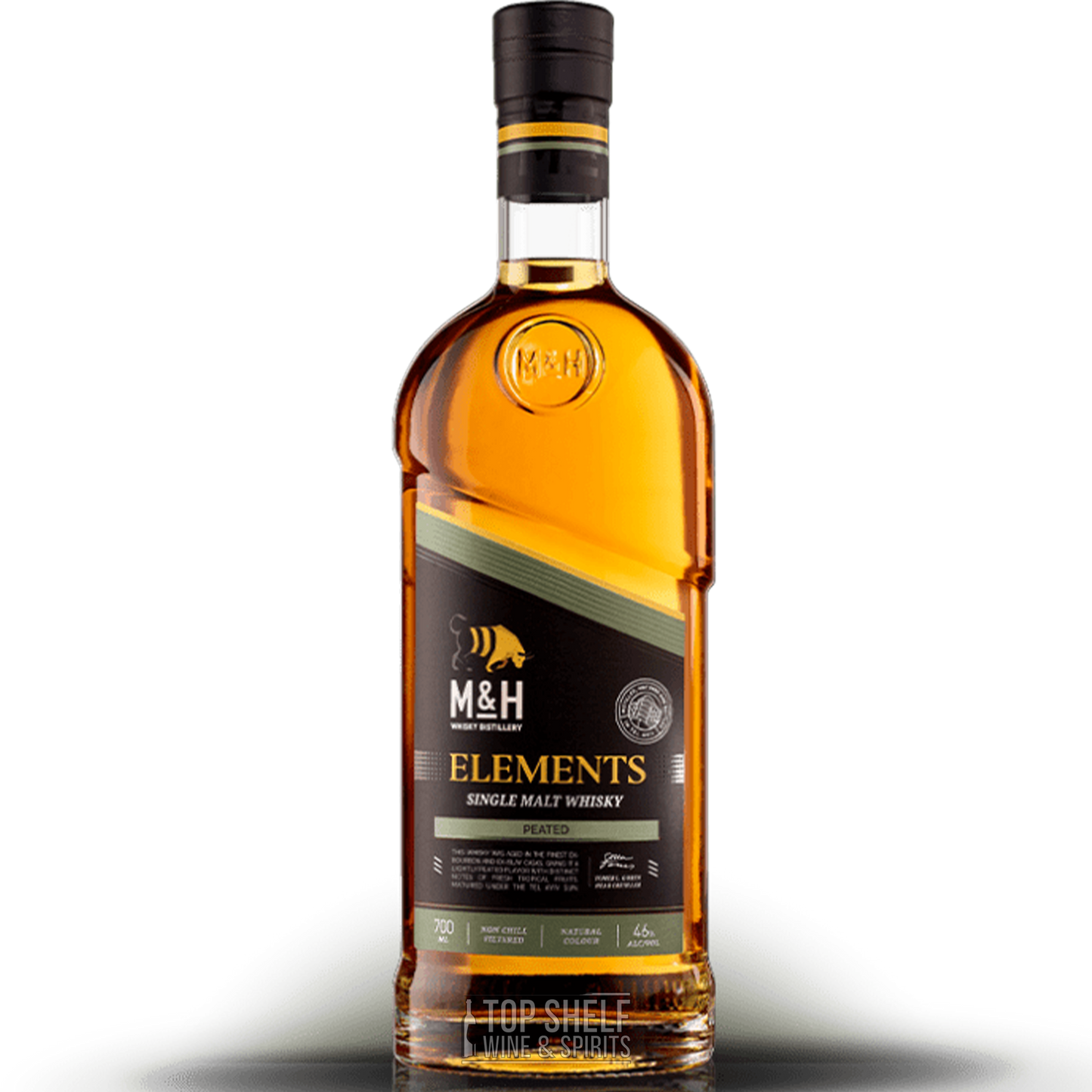 The M and H Distillery Elements Peated Single Malt Whisky